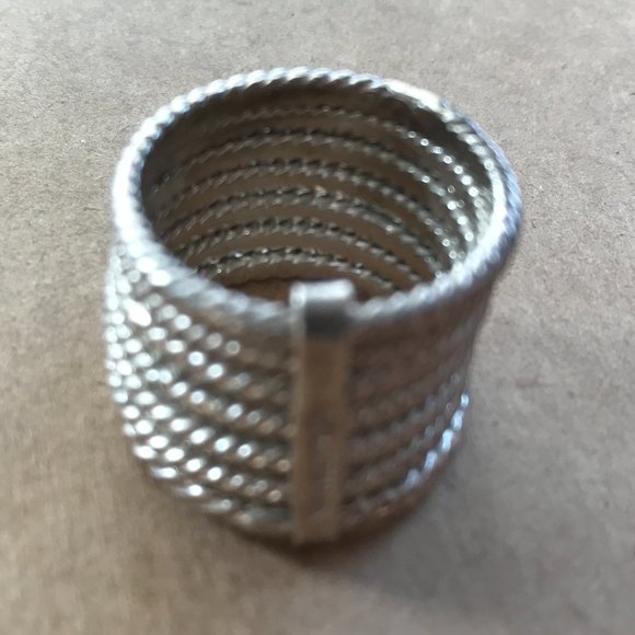 Sterling Silver Multi-Stacked Rope Ring - Picture 2 of 9
